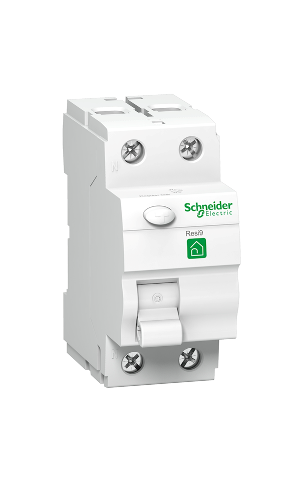 Schneider Electric RESI9 R9R11263 áram-védőkapcsoló, AC osztály, 2P, 63A, 30mA